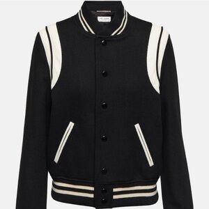 Saint Laurent Black Teddy Jacket size Small